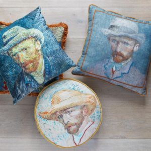 Beddinghouse x Van Gogh Museum Self Portrait Vincent Sierkussen - Blauw
