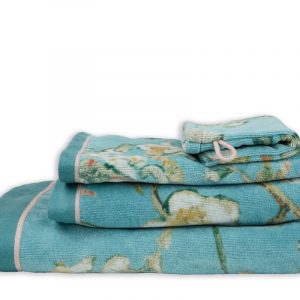 Beddinghouse x Van Gogh Museum Blossom Douchehanddoek - Blauw