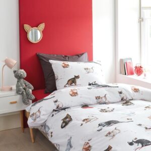 Beddinghouse Kids Cute Cats Dekbedovertrek - Multi