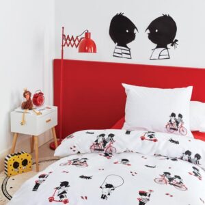 Beddinghouse x Fiep Amsterdam Buitenspelen Dekbedovertrek - Rood