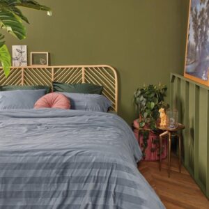 At Home by BeddingHouse Soft Shine Dekbedovertrek - Blauwgrijs